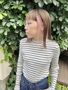 チュダック(ChuDuck) 韓国風《インナーピンク》ブリーチ/ケアブリーチ/ダブルカラー