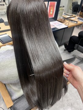 アバーブ ギンザ(Above Ginza) 暗髪透明感ツヤカラー＊アッシュブラウン