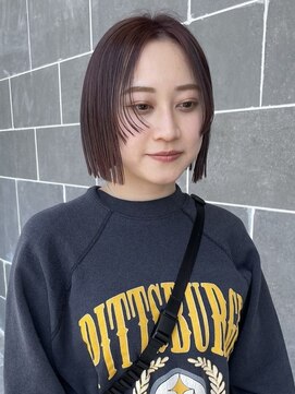 ディスコネクト(DISCO-N-NECT) パツっとボブ　姫カット　顔周りカット　アッシュ　イメチェン