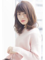 ラフ フロム ガーデン(Laf from GARDEN)&nbsp;寺尾拓巳　大人かわいいラベンダーベージュひし形ミディアム