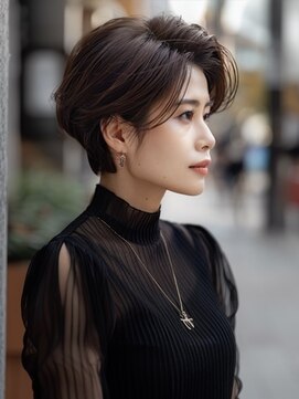 アルトリスト(Altruist Aging×HAIR&SPA) ☆イメチェンピンクベージュアンブレラカラー前髪クールショート