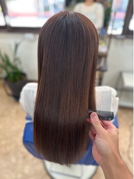 アグー(agu_)の写真/髪質を見極めた配合で悩みをカバーした似合わせカラーをご提案☆グレイカラーでも暗くなり過ぎない色へ♪