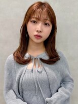 エジョン 幡ヶ谷店(Aejon)&nbsp;レイヤーロング/ヘルシースタイル/韓国ヘア/ベビーピンク/新宿