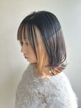 ロータスヘアーデザイン(Lotus Hair Design) 【lotus　下枝】抜きっぱなしブリーチ/フェイスフレーミング