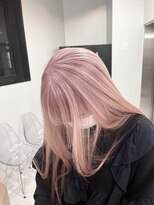 ペレ 渋谷(PELE) イメチェン/ホワイトブロンド/外ハネボブ/ワイドバング/渋谷