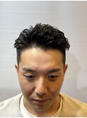 短髪パーマ