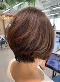 東静岡ショートボブくびれショートイルミナカラー顔周りレイヤー