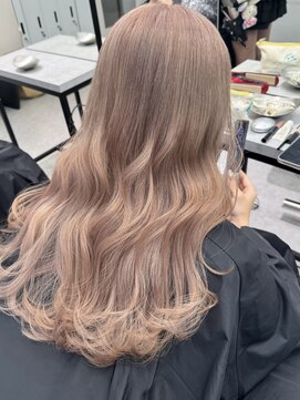 ペレ 梅田(PELE) くびれヘア/アプリコットオレンジ/夏のヘアアレンジ/梅田