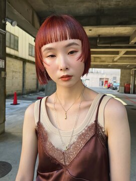 ユルクメゾンシティ 名古屋(JURK MAISON CITY) 【mai style】ボブ　こっくりオレンジカラー　暖色カラー