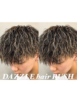 《名古屋の大学生に大人気メンズサロン》ショート×ホワイトハイライトが人気◎【メンズ】