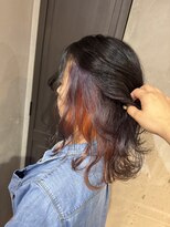 アクト 三鷹店(ACT)&nbsp;インナーカラー  オレンジ×パープル