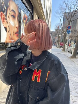 ペレ アネックス 大阪梅田茶屋町店(PELE ANNEX) ミディアムヘア/デザインカラー/フェイスフレーミング/梅田