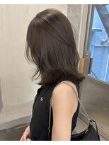 キーチェ 梅田中崎町(keych)&nbsp;レイヤーカット/オリーブベージュ/ブリーチなし/髪質改善/梅田