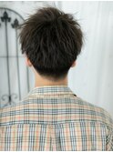 20代30代カジュアルくせ毛風アースカラーメンズショートH南越谷