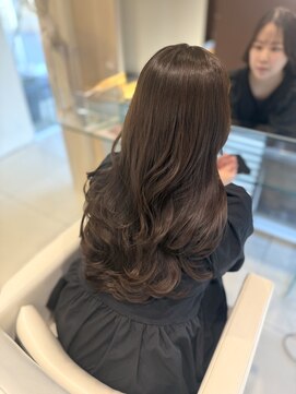 ゴットフロー(GOTTO FLOW) ロングレイヤー/チョコレートブラウン/巻き髪/レイヤーカット