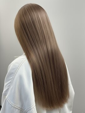 コーストバイマグ 塩尻店(COAST by Mag) 20代透明感カラー×美髪ストレートミルクティーベージュ