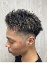 TELA HAIR 石岡店【テーラヘアー】【4月15日NEW OPEN（予定）】 &nbsp;ツーブロ刈り上げショートハイライト【TELA HAIR 石岡】
