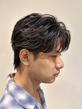 メンズココ 清澄白河店(MENS COCO) ニュアンスパーマ/フェザーパーマ/毛流れセンターパート刈り上げ