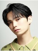 曲がる縮毛矯正フェザーショートメンズヘア