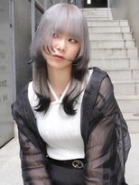 ディア(.eer) ロングウルフ×エンドカラーブラック★ウルフカット/心斎橋