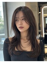 ラファンジュ ヘアー クレオ(Rohange hair Creo)&nbsp;ダークブラウン/レイヤー/デザインレイヤー/アンニュイカール