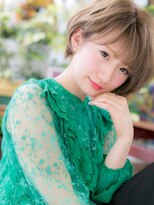 カバーヘア ブリス 上尾西口店(COVER HAIR bliss)&nbsp;*bliss上尾*ハイトーン☆くせ毛風ゆるウェーブ小顔ショートa