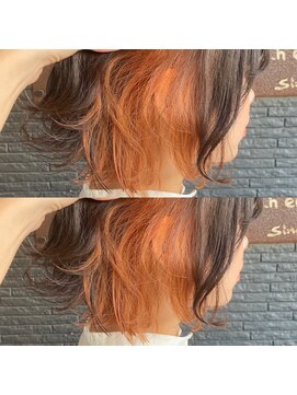 ヘアアンドビューティー クローバー(Hair&Beauty Clover) inner orange/ハイトーンカラー