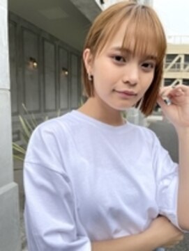 ヘアサロンM 新宿 スリークボブ×シースルー