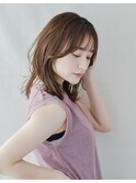 小顔/ボブルフ/黒髪/ネビージュ/ワンレン 968