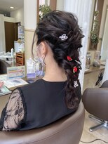 コアフィールフィス(COIFFURE fils) 【見附　今町】編み下ろしヘア