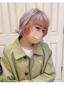 シェリア(Shelia) フェイスハイライト_インナーオレンジ_コーラルカラー2