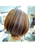 丸みショートボブ