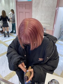 リー 梅田(Lee) ☆Lee梅田茶屋町☆ ボブ×ピンクカラー