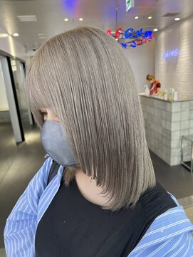 ゲーム 原宿店(GAME) ミルクティーベージュ/ダブルカラー/ケアブリーチ/髪質改善/原宿