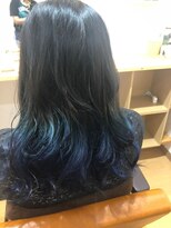 ヘアサロン レア 高崎(Lea) ブルーグラデーション