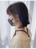 外ハネボブ＋インナーカラー【たまプラーザ髪質改善オージュア】