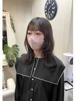 ヘアークリニックサロンおり紙 顔まわりレイヤー