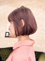 ビュートリアム265(BEAUTRIUM 265) ボブ/ミニボブ/ワンカール/ピンクベージュ/前髪あり/銀座