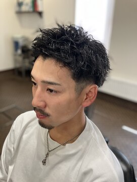 理容 うめむら ツイスパアップバング×ベリショ