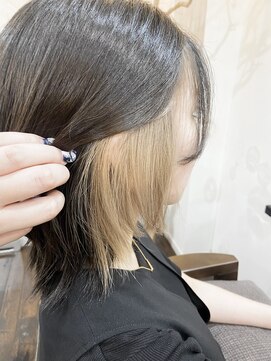 ラマナ(Lamana) インナーカラー/ホワイトベージュ/ミルクティーベージュ