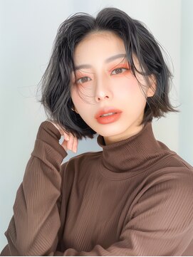 ラベスト キョウト(LOVEST) 顎下ボブ/センターパート/レイヤーボブ/アッシュブラウン