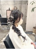 ツヤ髪スタイルニュアンスカラーショートボブセンターパート