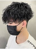 マッシュスパイラルパーマツイストスパイラル波巻きメンズ