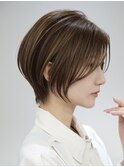 表参道白髪ぼかし髪質改善カラーウルフショートボブ40代50代60代
