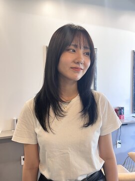 ドッグスター(dog star) ロングレイヤー顔周りレイヤー透明感カラー 登戸/向ヶ丘遊園