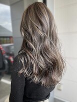 アース 上本町店(HAIR&MAKE EARTH) 大人可愛い大人美人ふんわりカール小顔カットショコラアッシュ