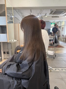 ローレン(LOREN) 透明感髪質改善ベージュダブルカラーミルクティーグレージュ