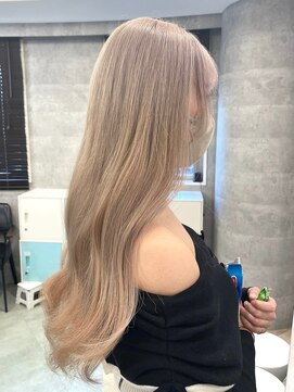 ルーブ トウキョウ(Loob. TOKYO) ハイトーンカラーミルクティーベージュピンクベージュ韓国30代