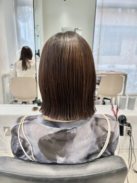 ビューバイネオリーブ 用賀店(Beau'r by neolive) くびれヘア縮毛矯正アプリコットオレンジ夏ハイライト《用賀》