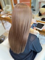 スペックホルダーミミ(Spec Holder mimi) ストレートロング×ミルクティベージュ8.17ハイライトカラー